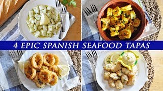 4 EPIC Spanish Seafood TAPAS You HAVE TO MAKE [upl. by Hereld]