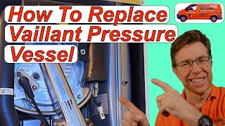 Vaillant F75 Faulty Pressure Vessel Replaced also How to Repressurise amp Service the Pressure Vessel [upl. by Llewsor]