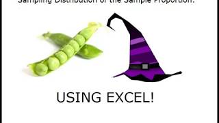 Sampling Distribution of Sample Proportions Using Excel [upl. by Yelsa203]