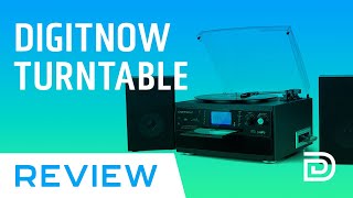 DIGITNOW Bluetooth Record Player Turntable with Stereo Speakers Review [upl. by Casilda]