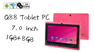 Q88 Tablet PC Unboxing Video [upl. by Gerald]