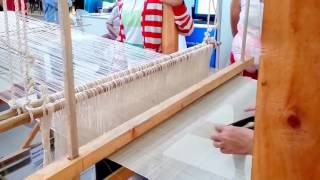 Showing an Abaca Weaving Philippines  Fabric  Textile [upl. by Chevalier]