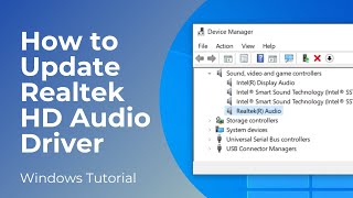 How to Download and Update Realtek HD Audio Driver on Windows 10 amp 11 [upl. by Brewster264]