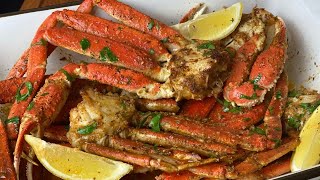 Worlds Best Garlic Butter Crab Legs Baked Crab Legs How to Cook Crab Legs in the Oven [upl. by Niggem684]