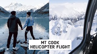 MT COOK HELICOPTER FLIGHT amp GLACIER LANDING [upl. by Stichter]