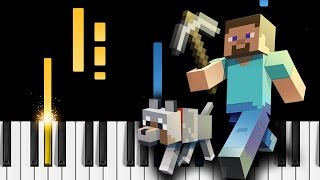 Minecraft Theme  Piano Tutorial [upl. by Enelyam]