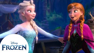 Anna amp Elsas Winter Wonderland  Build a Snowman Ice Skate amp More  Frozen [upl. by Lipman]