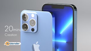 Blender30 iPhone13 modeling [upl. by Aynotal]