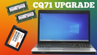 HP Compaq Presario CQ71 SSD RAM Battery Upgrade and Installing Windows 10 2022 [upl. by Haret]