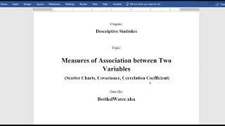 Measures of Association between Two Variables [upl. by Erund]