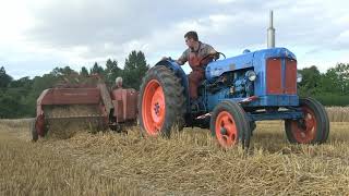 FORDSON DIESEL MAJOR AND MF 208 BALER [upl. by Nart]