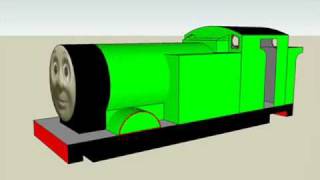 Thomas The Tank Engine on Google Sketchup [upl. by Anialem594]