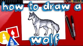 How To Draw A Realistic Wolf [upl. by Ulysses]