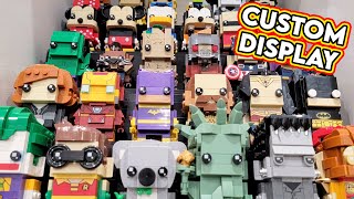 Custom LEGO Brickheadz Display amp Collection Review [upl. by Serra]