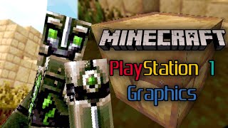 PlayStation 1 Graphics in Minecraft Minecraft PSX Shader Pack [upl. by Aneladdam]