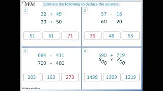 How to Estimate Addition and Subtraction [upl. by Juster]