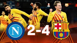 Napoli vs Barcelona 24 Europa League 2022 2nd Leg  MATCH REVIEW [upl. by Draneb]