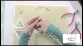 How to Make Jewelry Necklace Making Part 4 of 4 Beginners Tutorial [upl. by Einned]