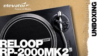 Reloop RP2000 MK2  Plattenspieler  Unboxing Elevator deutsch [upl. by Niwrek]