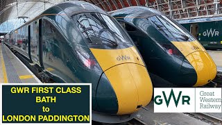 GWR First Class  Bath to London Paddington  Class 802 IET [upl. by Atlee]