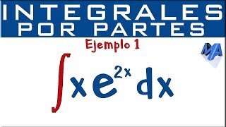 Integración por partes  Ejemplo 1 [upl. by Arimak]