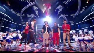 One Direction sing Kids in America  The X Factor Live show 5 Full Version [upl. by Naedan352]