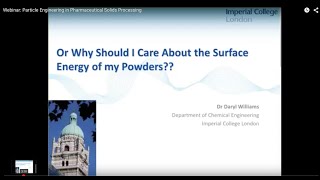 Webinar Particle Engineering in Pharmaceutical Solids Processing [upl. by Acillegna322]