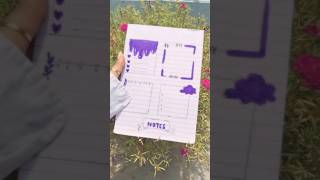 ♡BTS paper notes doodle 💜✨  draw frame doodle for your planner  bullet journal art [upl. by Agemo]