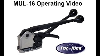 Sealless Combination Tool for Steel Strapping  Operating Video  PacKing MUL16 HD [upl. by Ylek198]