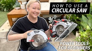 How to use a Circular Saw  Skil Saw  DIY Power Tools for Beginners [upl. by Duffie]