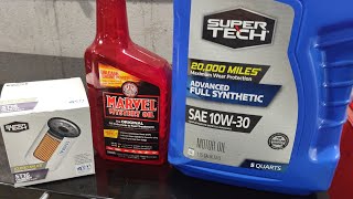 We continue With Marvel Mystery Oil and SuperTech 10w30 20k Mile Full Synthetic Oil Dodge Ram 52L [upl. by Eyak]