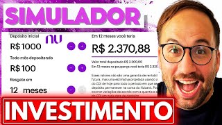 SIMULADOR INVESTIMENTO NUBANK [upl. by Samara]