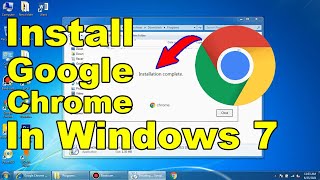 Install google chrome on windows 7  Download google chrome in windows 7 [upl. by Geordie]