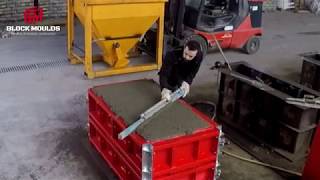 How to pour interlocking concrete blocks  Block Moulds [upl. by At]