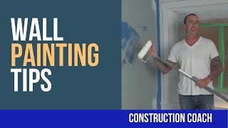 Wall Painting Tips  Rolling the Paint [upl. by Studnia684]