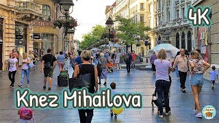 Knez Mihailova Street  Belgrade Serbia 4K [upl. by Jenda]