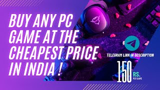 Buy PC Games in India for almost Free  Telegram Group Link [upl. by Frederico]