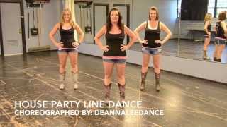 House Party Line Dance Teach amp Demo [upl. by Leeth785]