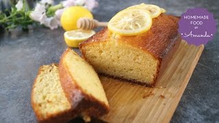 Super Moist Honey Lemon Pound Cake Recipe  Homemade Food by Amanda [upl. by Rothmuller623]