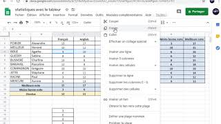 Tableur  6  Calculer létendue dune série statistique  Ordonner des valeurs [upl. by Odraode]