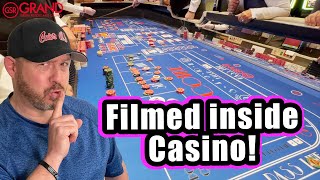 Live Casino Craps Filmed Inside Casino [upl. by Nomled]