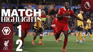 Konate amp Salah Goals In Premier League Win  Wolves 12 Liverpool  Highlights [upl. by Lazarus]