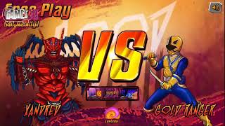 Super Brawl 3 Good vs Evil Gameplay Xandred vs Gold Ranger HD [upl. by Nirrok244]