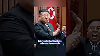 Raise your hands while clapping so the general can see easily 🇰🇵 kimjongun northkorea shorts [upl. by Sigler]