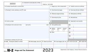 IRS Form W2 Walkthrough Wage and Tax Statement [upl. by Nylarej]