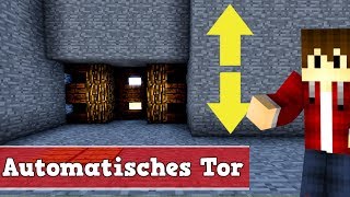 Wie baut man ein funktionierendes Tor in Minecraft ohne Commandblock  Tor in Minecraft bauen [upl. by Leasa]