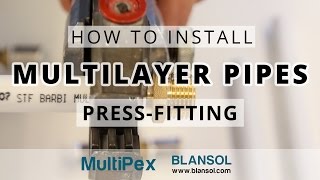 Learn to install multilayer pipes PEXAlPEX with pressfittings [upl. by Grizel443]