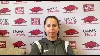 Hogs head softball coach Courtney Deifel previews Razorback Invitational and more [upl. by Garrick855]