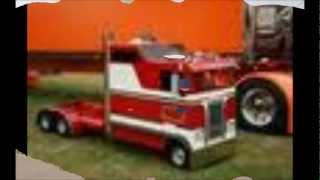 Mini big rig semi trucks Peterbilt and kenworths [upl. by Maryjane]