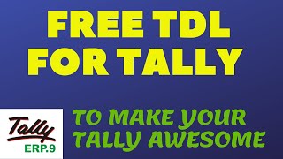 HOW TO CHANGE TALLY FONT AND COLOR BY USING TDL [upl. by Yllen729]